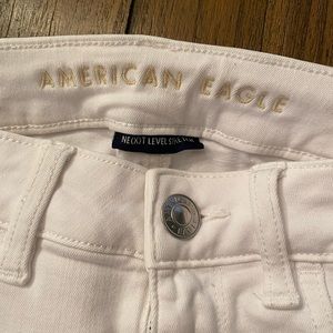 American Eagle white skinny jeans. High rise